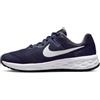 Nike Revolution 6, Scarpe da Corsa Bambini e ragazzi, Midnight Navy White Flat Pewter, 37.5 EU