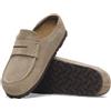 Birkenstock Mocassino Naples Wrapped Pelle scamosciata Taupe Donna Calz.S