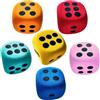 Eventerde Dadi Giganti In Schiuma,6 Dadi Rotolanti 3,8 Cm | Supporto Didattico per Aule da 3 Anni in Su, Giocattolo Sicuro con Bordi Arrotondati per Bambini, Ideale per Casa, Scuola e Viaggi in