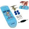 Weqizuerqi 100x30mm Skateboard protagonista di fingerboard tamponiera di finger tavolo da taglio in legno per gli impiegati o gli studenti riducono la pressione rilassante regalo cerebrale