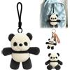 HBSFBH Panda Peluche Che Corre, Panda Morbido Peluche, 15 cm Peluche Corre, Portachiavi Panda Plush, Peluche Che Corre Cartoon, Bambola Da Panda Che Corre, Peluche Panda Corsa, Regalo per Famiglia