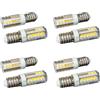 A2ZWORLD 8 Pezzi Mini Lampadina LED E14 Tubolare 220V AC, 4W 400LM, Bianco Neutro 4000K, 32 SMD 2835, Luce 360°, Ultra Compatta Ø15x51mm, per Lampade e Applique