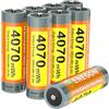 ENEGON 8-Pack pile AA ricaricabili al litio 4070 mWh 1,5 V, ricaricabili esclusivamente con caricabatterie specifico per litio. Elevate prestazioni per controller di gioco, serrature intell