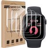Bodyguard 4 pezzi Vetro Temperato per Apple Watch Series 7/8/9(41mm), | Anti graffio vetro protezione, alta sensibilità, senza bolle, morbido TPU Film, Ultra HD Apple Watch 41mm protezione schermo