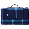 Amazon Basics Coperta da picnic con retro impermeabile, Ufficio, 200 x 200 cm, Studio, Plaid blu scuro