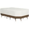 Amazon Basics Telo protettivo rettangolare/ovale per tavolo e sedie da esterni, Beige + Marrone Chiaro, 330 x 213 cm, XL