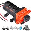 VEVOR Pompa a Membrana dell'Acqua per Camper 12 V CC 22,7 L/min, Pompa dell'Acqua a Membrana Autoadescante a 4 Camere Pressostato Automatico, Pressione max. 70 PSI, per Camper, Barche