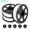SUNLU 3 rotoli di filamento PLA PETG stampa 3D 1,75 mm inodore ecologico buona tenacità PLAplus SETA 1 kg per rotolo