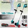 Yofidra Tosaerba elettrico a batteria Trimmer pieghevole 8 accessori Utensili elettrici da taglio per potatura da giardino regolabili per perno batteria Makita