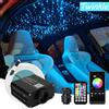 kingmaled Nuovo 16W Twinkle RGBW Fibra Ottica Star Plafoniere Kit Smart APP Controllo del Suono Motore LED per Auto Cielo Stellato Luce In Fibra Ottica