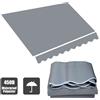 NONE Popolare tettoia per il sole grigio Heavy Duty 300GSM tenda Pre-cucita copertura ombreggiante in tessuto Camper tenda telescopica Gazebo panno antipioggia