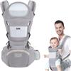 dajinbear Marsupio ergonomico per neonati, sgabello multifunzionale per neonati, da neonato a bambino, multiuso prima e dopo, accessori per borse a marsupio