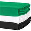 GSYXERGILES Fotografia 1.6Mx2M/3M Sfondo Fondale Panno Mussola Tessuto tessile Bianco Verde Schermo Chroma Chiave per riprese in studio fotografico