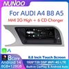 Nunoo CarPlay per Audi A4 B8 A5 2008 2009 2010 MMI 2G High CD Changer Android 14 8+128GB Lettore Multimediale per Auto Stereo GPS Navigatore Schermo