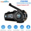 Fodsports FX8 Pro Interfono per moto Auricolare Bluetooth per casco, citofono BT,8 motocicliste 2000M, condivisione musicale, doppio chip, radio FM.