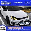AOKEDING AKD Head Lamp per VW Golf 7 LED Headlight 2013-2017 fari MK7 Golf7 DRL indicatori di direzione High Beam Angel Eye obiettivo del proiettore