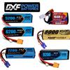 DXF Batteria DXF 2PCS 3S Lipo 11.1V 11.4V 8000mah 9200mah 1550mah 5200mah 6200mah 7200mah80C 100C 130C con EC5 XT90 T per auto RC