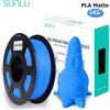 SUNLU PLA Matte Filament 1KG superficie stampata senza lucentezza 1.75MM Texture smerigliata eco-friendly Non tossico senza bolle a basso odore