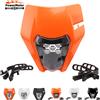 PowerMotor Per KTM HA CONDOTTO LA Piastra Faro EXC EXCF SX XC 125 150 250 350 450 Motocross Dirt Pit Bike Accessori Moto Enduro Maschera Del Motociclo