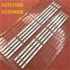beented Striscia di retroilluminazione a LED per Samsung UE55TU7102K UE55TU7175 UE55TU7105K UE55TU7170U UE55TU7125 UE55TU7025 55TU8000 BN96-50316A 50315A