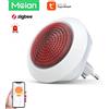 Meian Tuya 100dB Sirena di allarme Wireless Sirena Alarma Collegamento Protezione di sicurezza Controllo tramite APP Smart Life ZigBee 3.0 Gateway