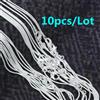 NONE 10 pezzi all'ingrosso 925 collana in argento sterling 1MM con catena a serpente per donna uomo 16-30 pollici regali di gioielli da sposa per feste di moda