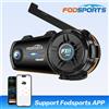 Fodsports Interfono Bluetooth per Casco Moto Fodsports FX8 Pro, 10 Utenti, Doppio Chip, Supporta l'App Fodsports