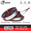 MUCG Cavo Elettrico Piatto a 2 Pin Rosso e Nero, 5V 12V 24V, per LED Automobilistici, Fili Elettrici per Auto 18AWG 16AWG 20AWG 16 18 20 24 26 28 AWG