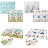 NONE Tappetino da gioco per bambini Tappetino strisciante pieghevole per bambini Ispessimento reversibile Tappetino da palestra per bambini Tappetino da gioco grande antiscivolo BPA gratuito 200 * 180 cm