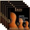IRIN Parti di ricambio per corde per chitarra classica IRIN C660/C670 parti di ricambio per chitarra in argento con nucleo in Nylon trasparente