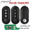 jingyuqin Telecomando auto per Delphi & Marelli Fiat MPV Bravo/Ducato 500 Doblo Qubo Grande Punto Citroen Jumper Peugeot Boxer 433.92 ID46