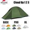 Naturehike Cloud Up 1 2 3 persone Tenda da campeggio Tende da trekking ultraleggere impermeabili Escursionismo Zaino in spalla Tenda da viaggio Tenda da viaggio