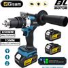 Gisam Gami 650NM 13MM Trapano elettrico senza spazzole 20 + 3 Coppia Trapano a percussione a batteria Cacciavite elettrico per Makita 18V Batteria Pin