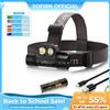 SOFIRN HS20 2300lm Torcia Frontale LED Ricaricabile USB-C 18650 Potente con Funzione Spotlight e Floodlight, Doppio Interruttore e Indicatore