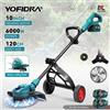 YOFIDRA 10 Pollici Brushless Tosaerba Elettrico 6000W 58000RPM Giardino Pieghevole Tagliaerba Strumento di Potere Per Makita 18V Batteria Spille