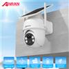 ANRAN 2K 3/5MP Telecamera solare 2.4G Wifi Telecamere di sorveglianza di sicurezza Protezione domestica Telecamere a batteria Sloar Rilevamento umanoide PIR