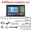 GCSHXX Visualizzatore Digitale a 3 Assi con LCD in 19 Lingue, 3 Encoder Lineari da 50-1000mm 5um/1um, Righello Ottico per Tornio e Fresatrice