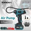 Yofidra Pompa Elettrica per Pneumatici YOFIDRA, Gonfiatore ad Alta Pressione con Display Digitale, Compressore d'Aria Multifunzione per Auto, Compatibile con Batteria Makita
