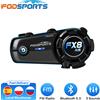 Fodsports FX8 AIR Interfono Bluetooth per moto Auricolare per casco moto, Radio FM.