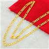 Andara Collana Hip Hop Color oro 24K collana da uomo Ferrero in oro reale 4 mm50/55/60/65/70/75CM