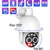 Techage PTZ 4K 8MP POE Telecamera 8X Zoom ibrido 2.8mm 12mm Doppia lente Audio bidirezionale Visione notturna a colori Rilevazione umana Telecamera IP POE