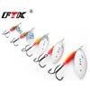 FTK 4.5G 7G 12.5G 17.4G 27.1G Spinner Bait Cucchiaio Esche luccio Metallo Con Ami Alti Artificiale Bass Esca Richiamo di Pesca