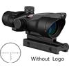 Bestsight Cannocchiale da Caccia 4X32 con Fibra Ottica Reale, Punto Rosso Illuminato, Reticolo Inciso, Mirino Ottico Tattico