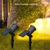 SHENZHITECH Faretti solari a 9 LED, impermeabili per esterni, faretti, luminosità regolabile per l'arredamento del patio del vialetto del cortile del giardino
