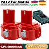bonacell Per Makita PA12 Batteria 12V/4.0Ah Ni-Mh Batteria Per Makita 1200 1220 1201 1222 1233SA/B1235 Batterie per elettroutensili con caricabatterie