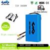 UNITPACKPOWER Batteria per E-bike 48V 40Ah 60V 72V, Pacco Batteria per Bicicletta Elettrica e Scooter 52V 25AH 36V, 4400W 500W 750W 1000W 1500W 1800W 2000W 3000W