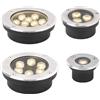 Zhengde lighting Faretto LED Sottile IP67 Impermeabile da Giardino Interrato 3W 5W 9W per Esterni, Illuminazione da Incasso per Sentieri 220V DC12V24V