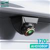GreenYi Telecamera posteriore per auto GreenYi AHD 1920x1080P 170 ° Telecamere anteriori per retromarcia per veicoli con visione notturna Full HD con obiettivo dorato Fisheye G899
