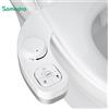 SAMODRA Bidet non elettrico - Doppio ugello autopulente (lavaggio frontale e posteriore) Attacco per sedile WC per bidet d'acqua
