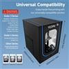 YOOPAI Box per Stampante 3D con Kit di Ventilazione per Serie Creality Ender con Luce LED